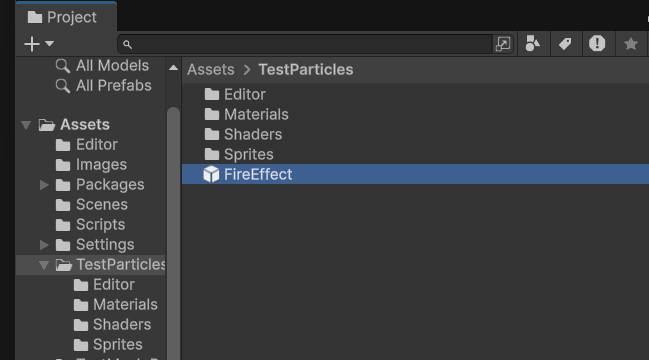 シーンに配置した様子