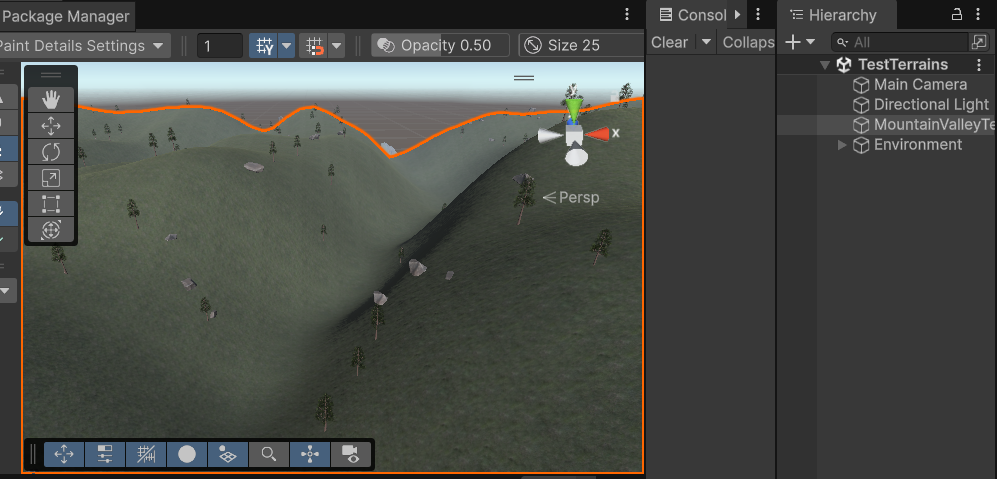 完成したテライン